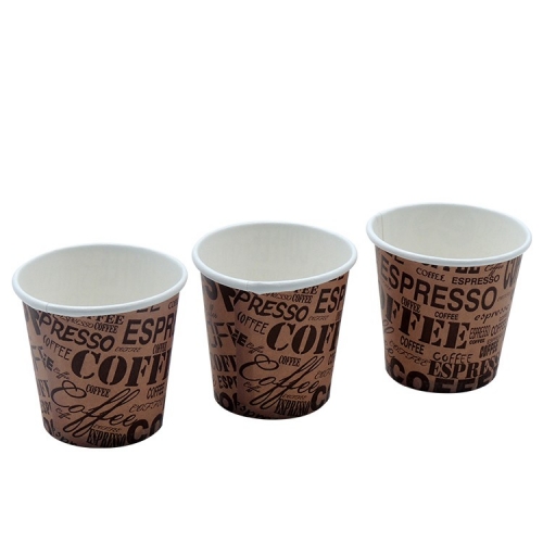 Taza de café de papel desechable personalizada de 2.5 oz