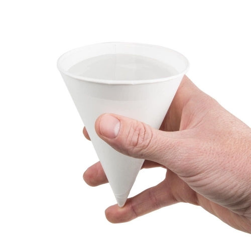 Vaso de papel de cono de nieve desechable