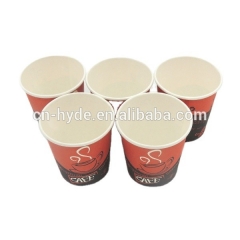 Taza de café de tazas calientes de papel desechable de 6 oz