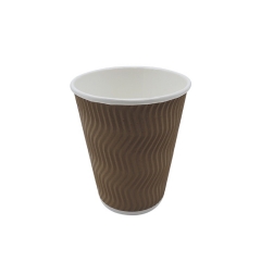 6oz disposable ripple wall heat restaurant paper cup