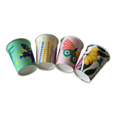 PLA line biodegradable Custom logo printed paper cup