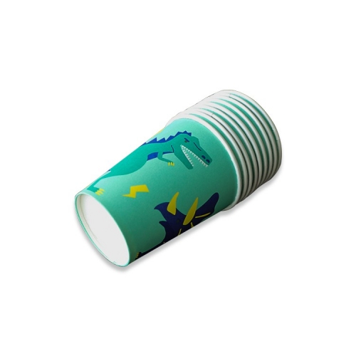 Vaso de papel PLA 100% compostable del mejor diseño con logotipo