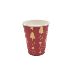 Single Wall Paper Cups Christmas custom design Paper Cups with Pe Coated