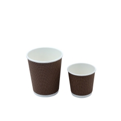 Tasse à café jetable en papier kraft brun