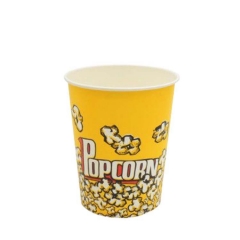 Custom Logo Printed Popcorn Paper Cup For Camping