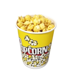 Film biodégradable grand seau en papier contenant du papier Popcorn Cup