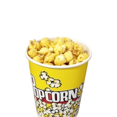 Film biodégradable grand seau en papier contenant du papier Popcorn Cup