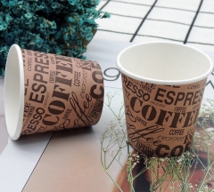 Taza de papel biodegradable de 4 oz diseñe su propia taza de papel para llevar