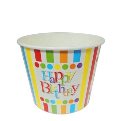 popcorn paper cup with dome lid