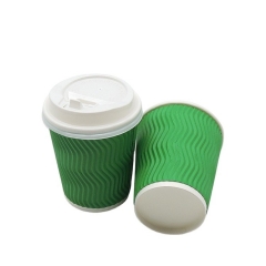 Greek Ripple Wall Disposable espresso Paper Coffee Cups