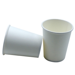 Tasse de papier de boisson chaude de couleur blanche jetable de 8oz