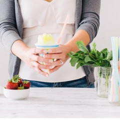 Günstigerer Preis Großhandel Weiß Papier Snow Cone Cup