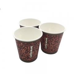 6.5oz 일회용 사용자 정의 인쇄 커피 종이컵