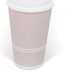 2019 tasse à café en papier peint écologique avec couvercles