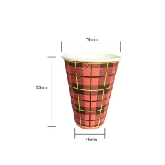 7.5oz recycled single wall paper coffee cups with custom Logo