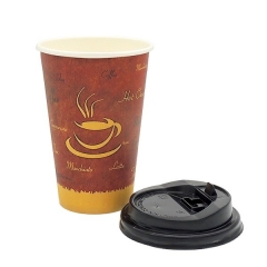 Paper Coffee Cup With Sleeve And Lids