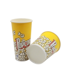 Food grade Popcorn Box disposable Popcorn paper packing cup