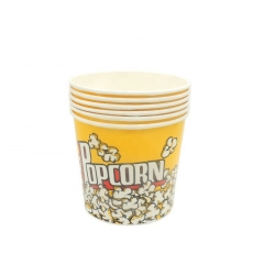 popcorn paper cup with dome lid