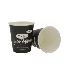 Taza de café de papel desechable con logotipo personalizado de alta calidad