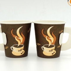 Taza de papel caliente disponible al por mayor del logotipo de encargo para Nespresso