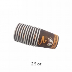 Einwegbecher 2.5oz Heißer Kaffee Pappbecher