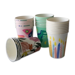 tazze da caffè biodegradabili con rivestimento in carta da stampa personalizzata