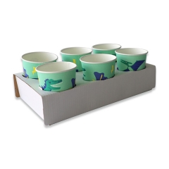 single wall paper cup with pla recovering hot beverage