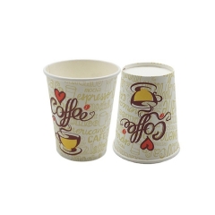 Vaso de papel desechable de fábrica china 8Boz Vaso de papel de pared simple