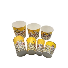 custom size hot selling popcorn paper cups popcorn cups bucket plastic