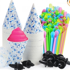 4.5OZ Copo de cone de papel de neve