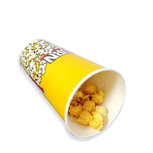 vaso de papel de palomitas de maíz de embalaje para llevar desechable