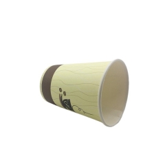 Fancy Food Grade 9oz Party Paper Cup With Printed Flower