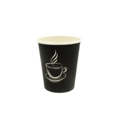 Beste Qualität 8oz Einweg Schwarz Papier Kaffeetassen