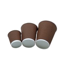Disposable Kraft Paper Brown Coffee Cup