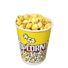 EinwegPappbecher mit individuell bedrucktem Popcorn