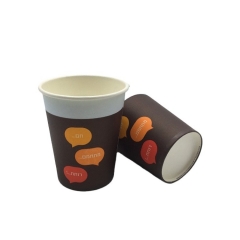 Tazza da caffè in carta usa e getta con logo personalizzato di alta qualità