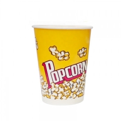 seau à pop corn jaune gobelets en papier à pop corn jetables