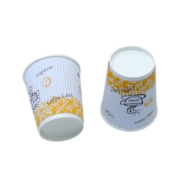 Custom best Design Disposable double wall ripple Coffee Espresso paper Cups