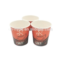 Taza de café de tazas calientes de papel desechable de 6 oz