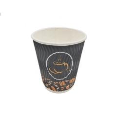 कप रिपल कप बायोडिग्रेडेबल मुद्रित लोगो डिस्पोजेबल पेपर कॉफी कप