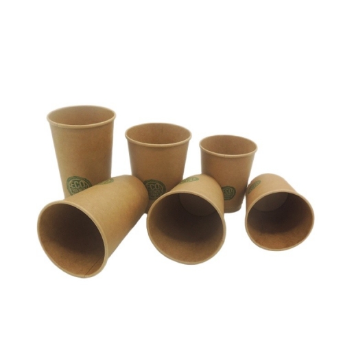 Copos de café de papel Copos de papel Kraft italiano para bebidas quentes com fabricantes de copos de chá de papel descartáveis