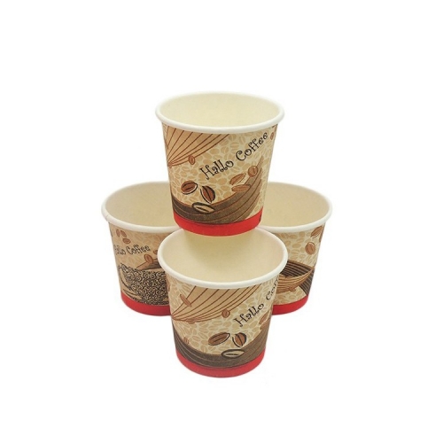 Taza de papel de café de diseño personalizado al mejor precio de 4 oz