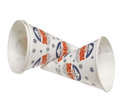 Copo de papel descartável de cone de neve de 6 onças para sorvete