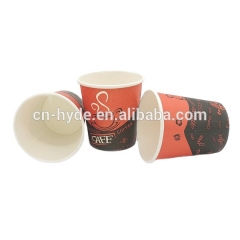 Taza de café de tazas calientes de papel desechable de 6 oz