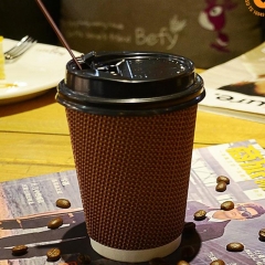 カスタムプリントされた完璧なタッチの生分解性コーヒーカップ
