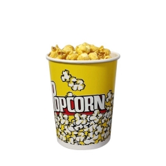 tasse en plastique pop corn emballage de pop corn jetable seau de pop corn personnalisé