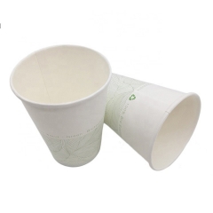 Copo de café de papel com revestimento PLA biodegradável