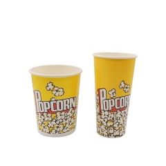 popcorn paper cup round good discount popcorn paper bowl buckets