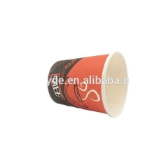 Taza de café de tazas calientes de papel desechable de 6 oz