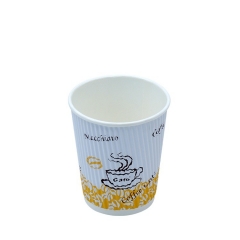 Custom best Design Disposable double wall ripple Coffee Espresso paper Cups